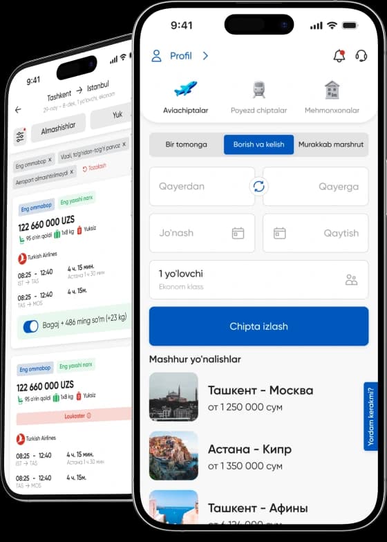 MySafar mobile app mockup