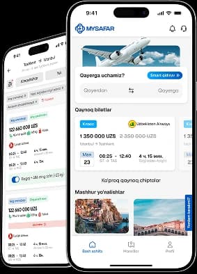 MySafar mobile app mockup
